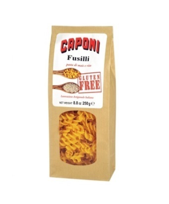 Caponi Fusilli sin gluten 250 gr.